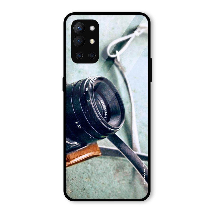 Leather Camera Lens Glass Back Case for OnePlus 9R