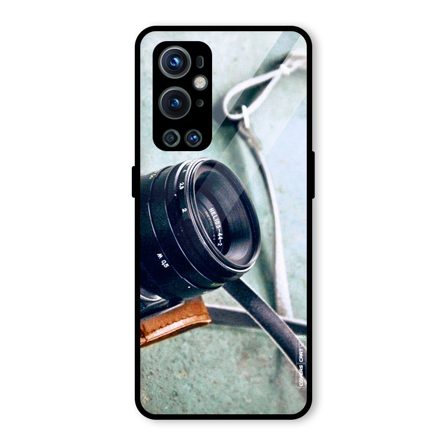Leather Camera Lens Glass Back Case for OnePlus 9 Pro