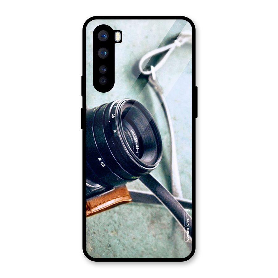 Leather Camera Lens Glass Back Case for OnePlus Nord