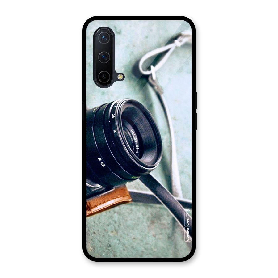 Leather Camera Lens Glass Back Case for OnePlus Nord CE 5G