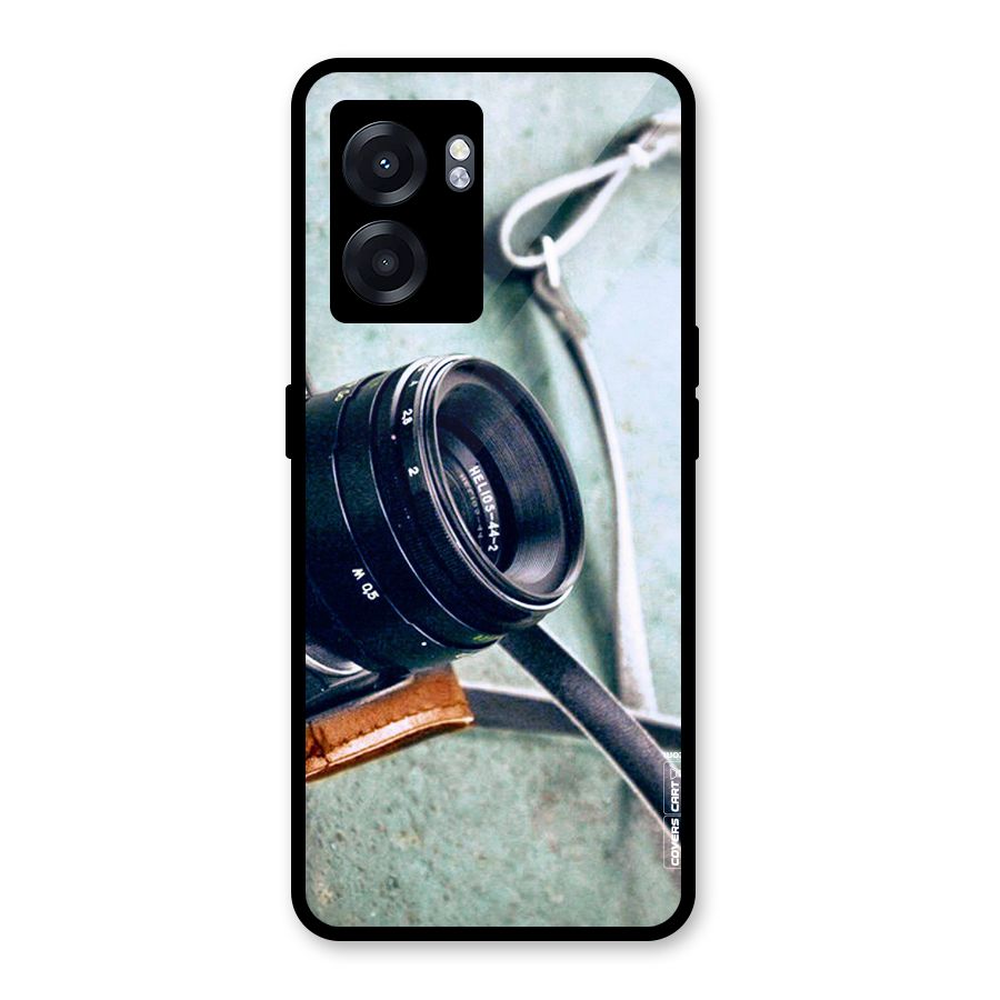 Leather Camera Lens Glass Back Case for Oppo K10 (5G)