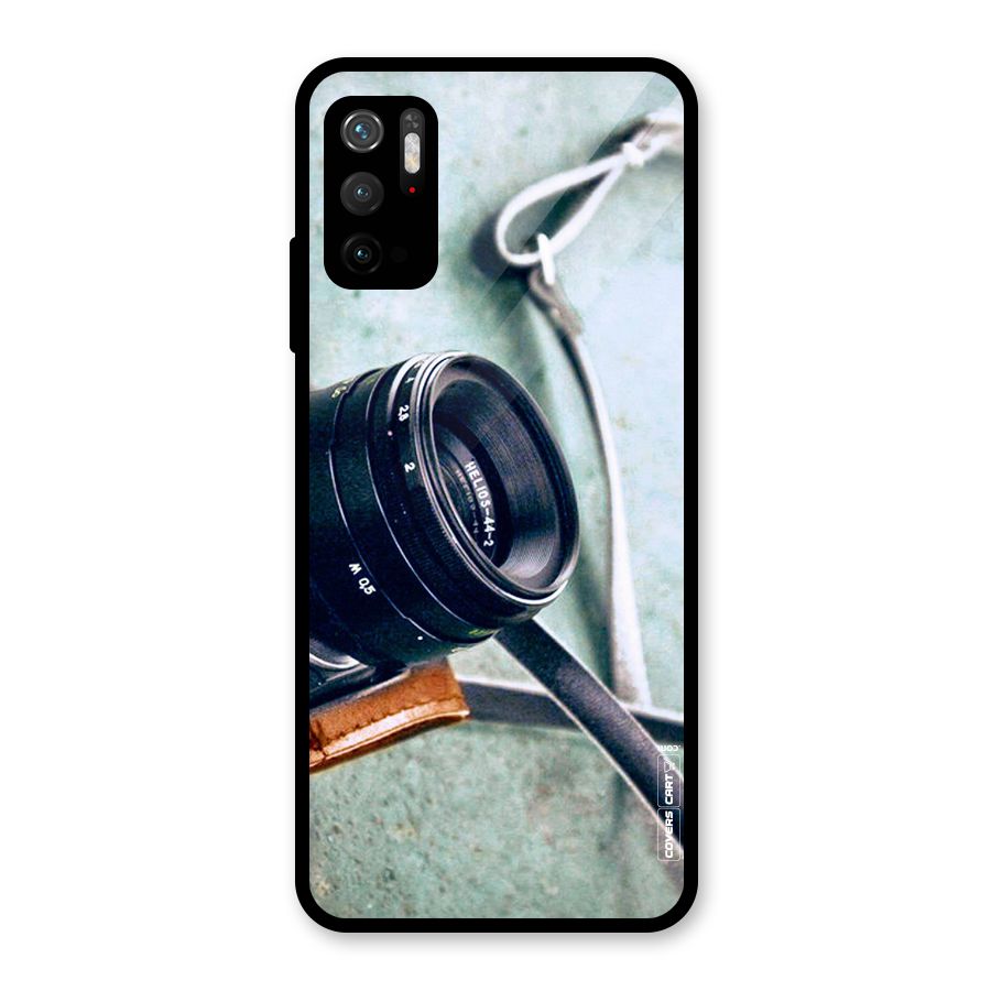 Leather Camera Lens Glass Back Case for Poco M3 Pro 5G