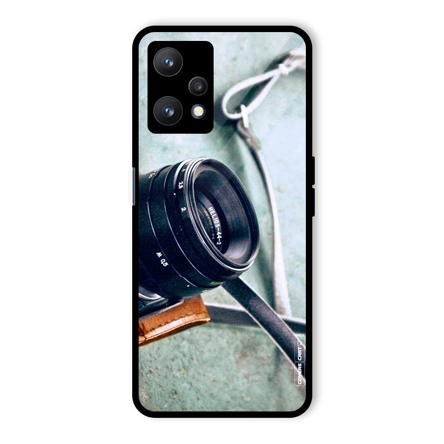 Leather Camera Lens Glass Back Case for Realme 9 Pro 5G