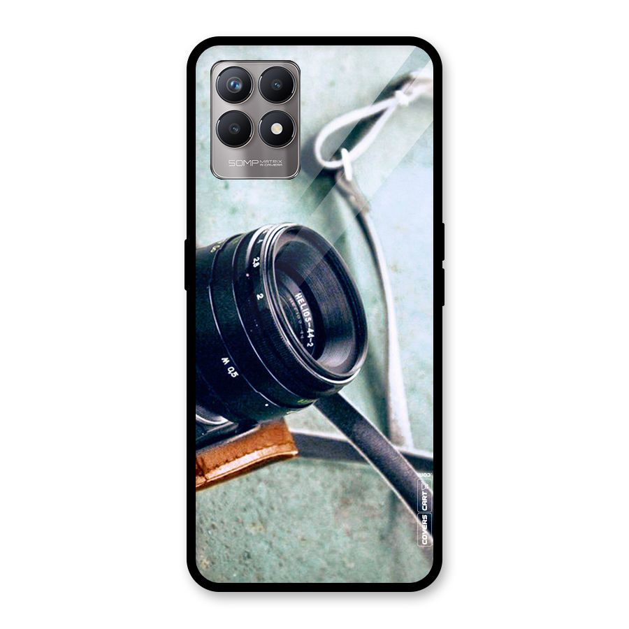 Leather Camera Lens Glass Back Case for Realme Narzo 50