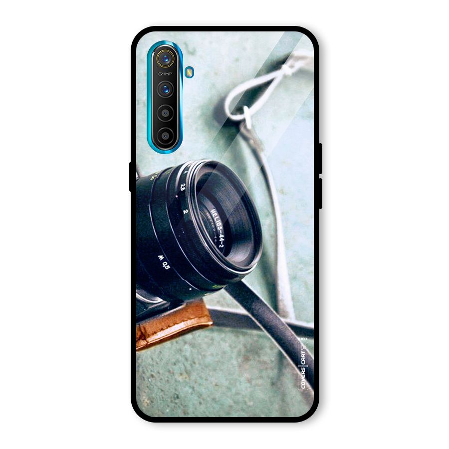 Leather Camera Lens Glass Back Case for Realme X2