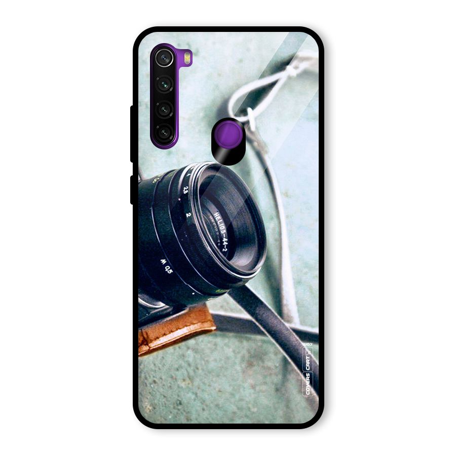 Leather Camera Lens Glass Back Case for Redmi Note 8