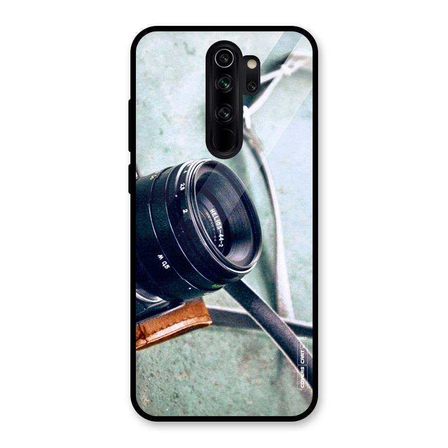 Leather Camera Lens Glass Back Case for Redmi Note 8 Pro