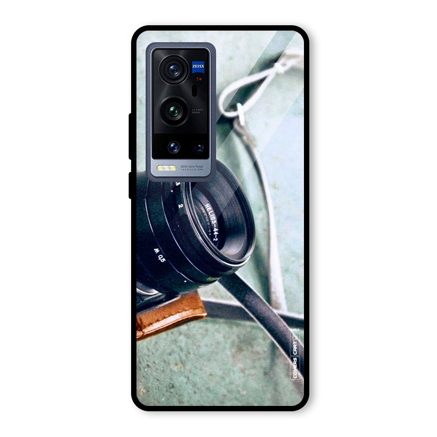 Leather Camera Lens Glass Back Case for Vivo X60 Pro Plus