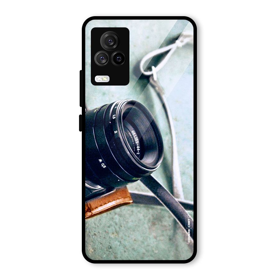 Leather Camera Lens Glass Back Case for Vivo iQOO 7 Legend 5G