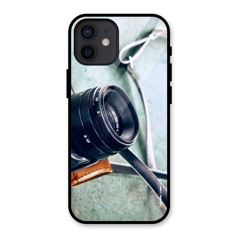 Leather Camera Lens Glass Back Case for iPhone 12