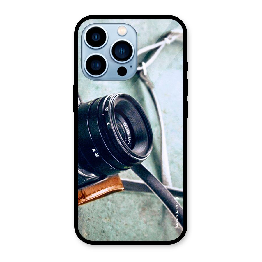 Leather Camera Lens Glass Back Case for iPhone 13 Pro