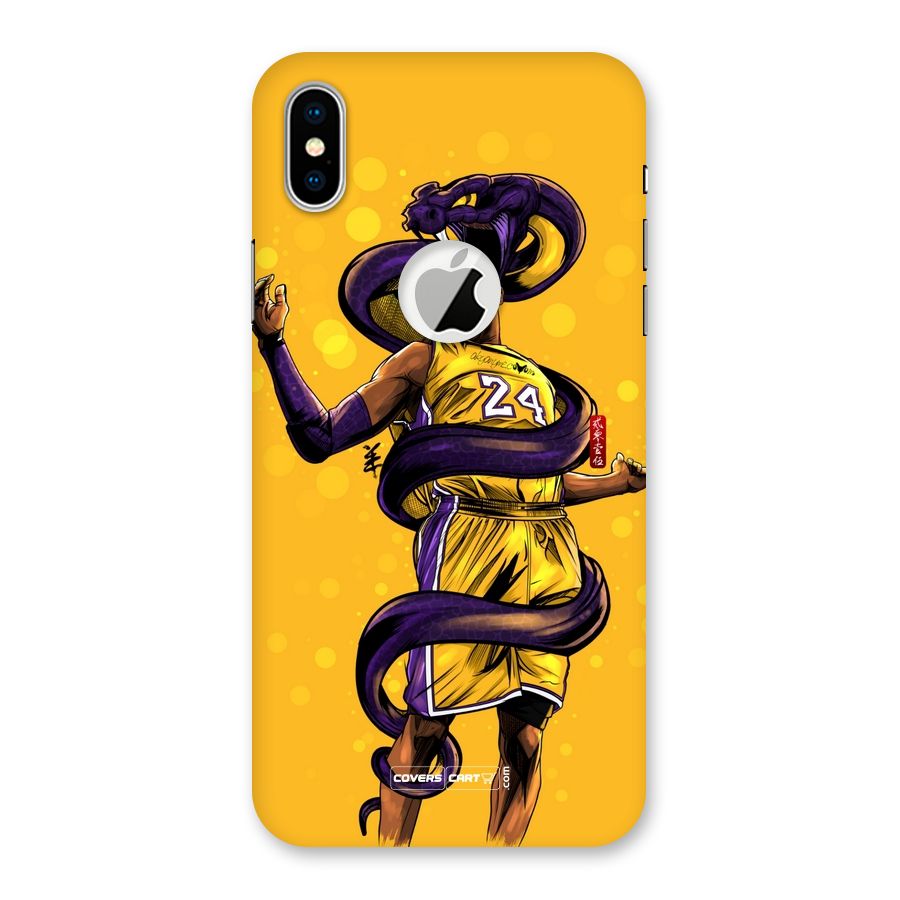 Legend Black Mamba Back Case for iPhone XS Logo Cut