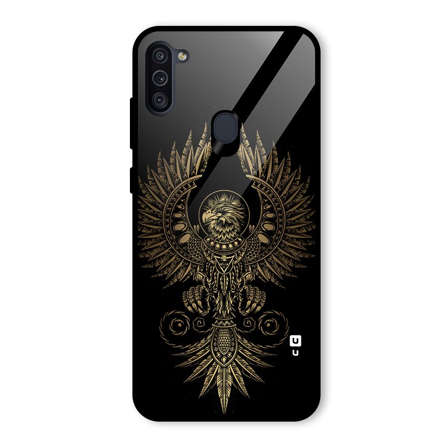 Legendary Phoenix Glass Back Case for Galaxy M11