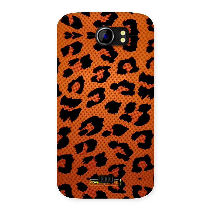 Leopard Back Case for Micromax Canvas 2 A110