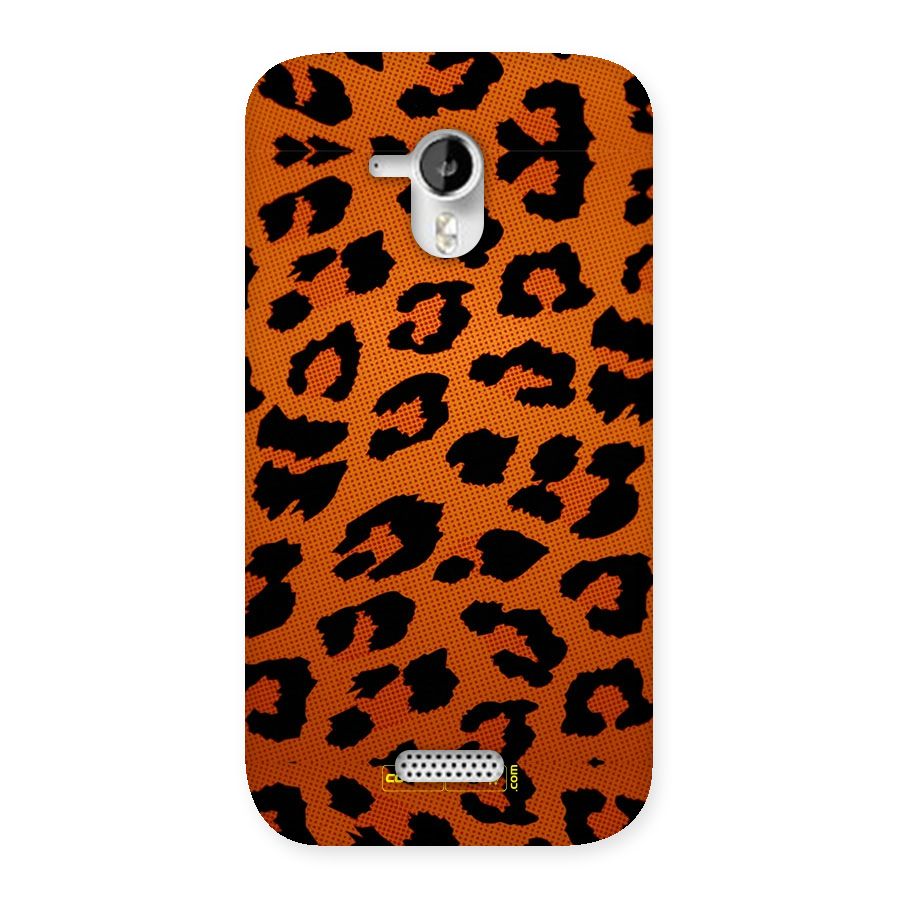 Leopard Back Case for Micromax Canvas HD A116