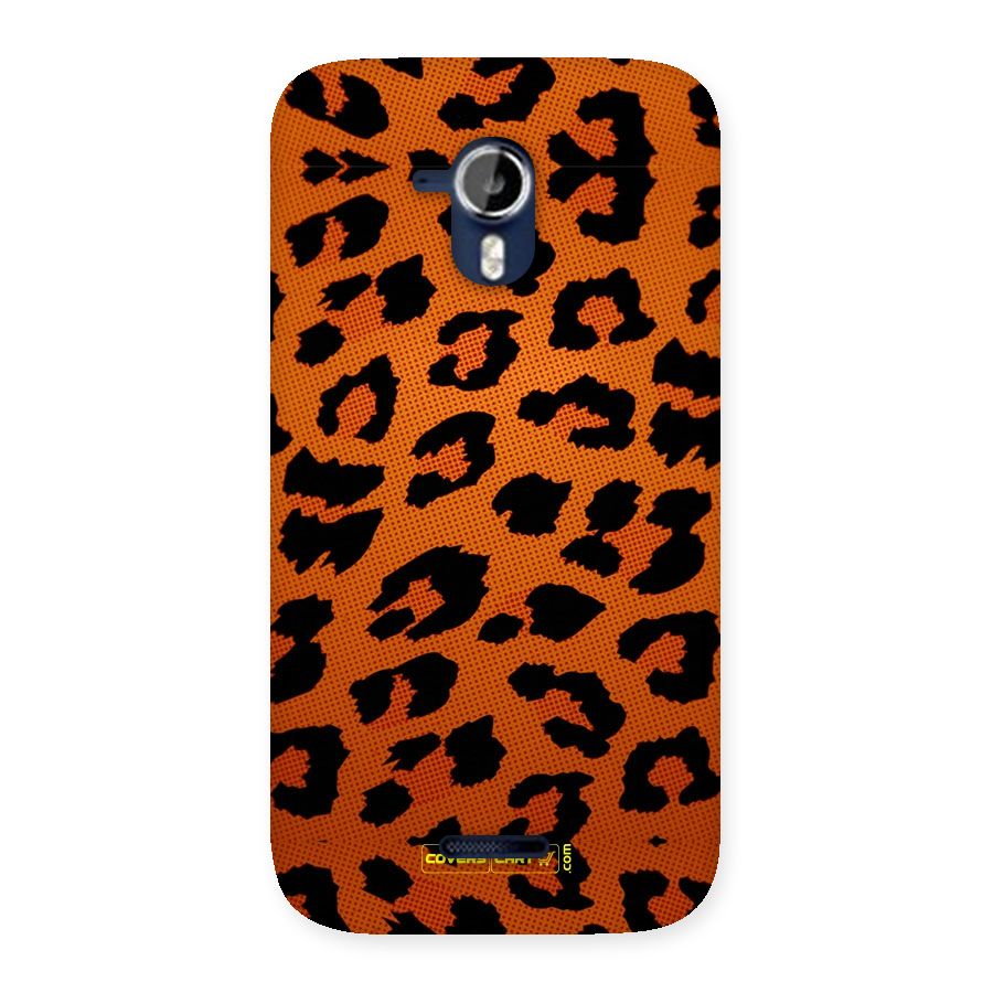 Leopard Back Case for Micromax Canvas Magnus A117