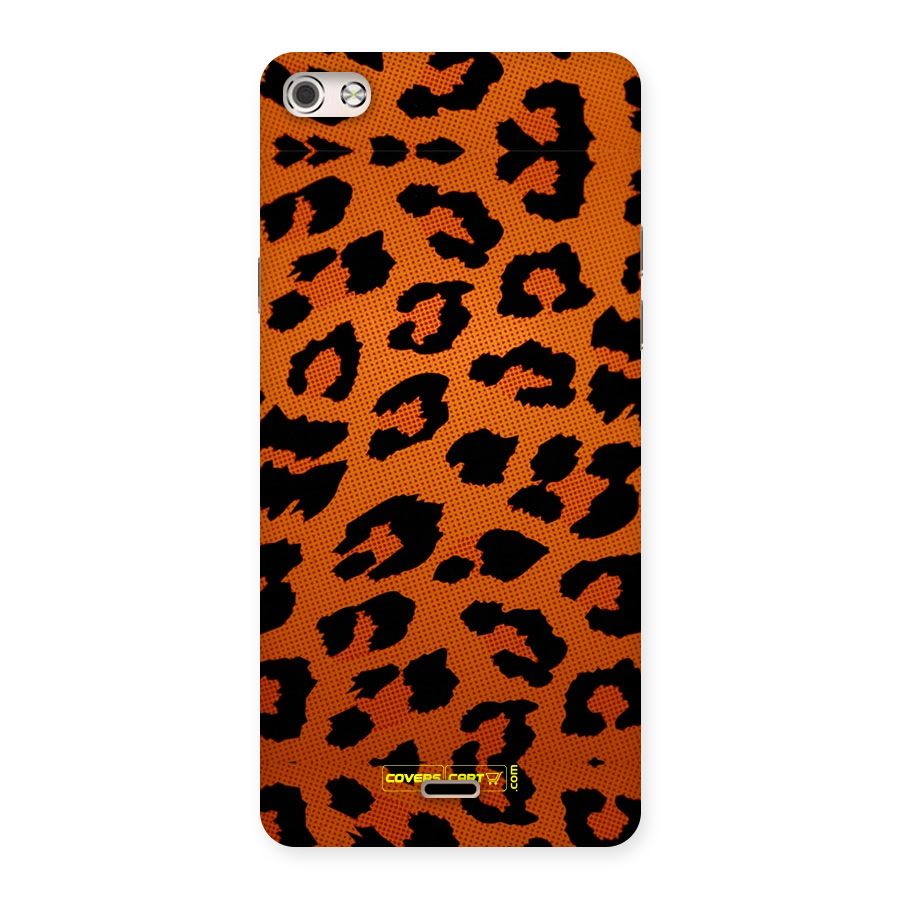 Leopard Back Case for Micromax Canvas Silver 5