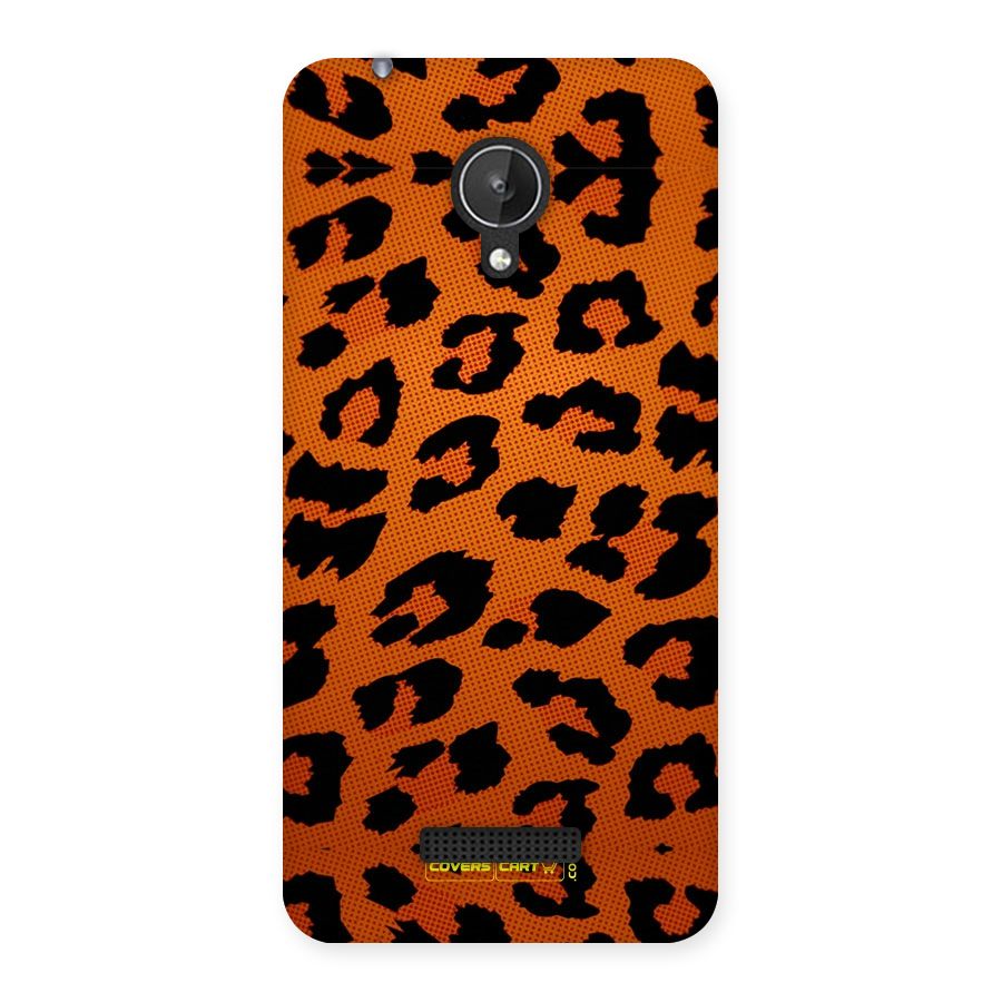 Leopard Back Case for Micromax Canvas Spark Q380