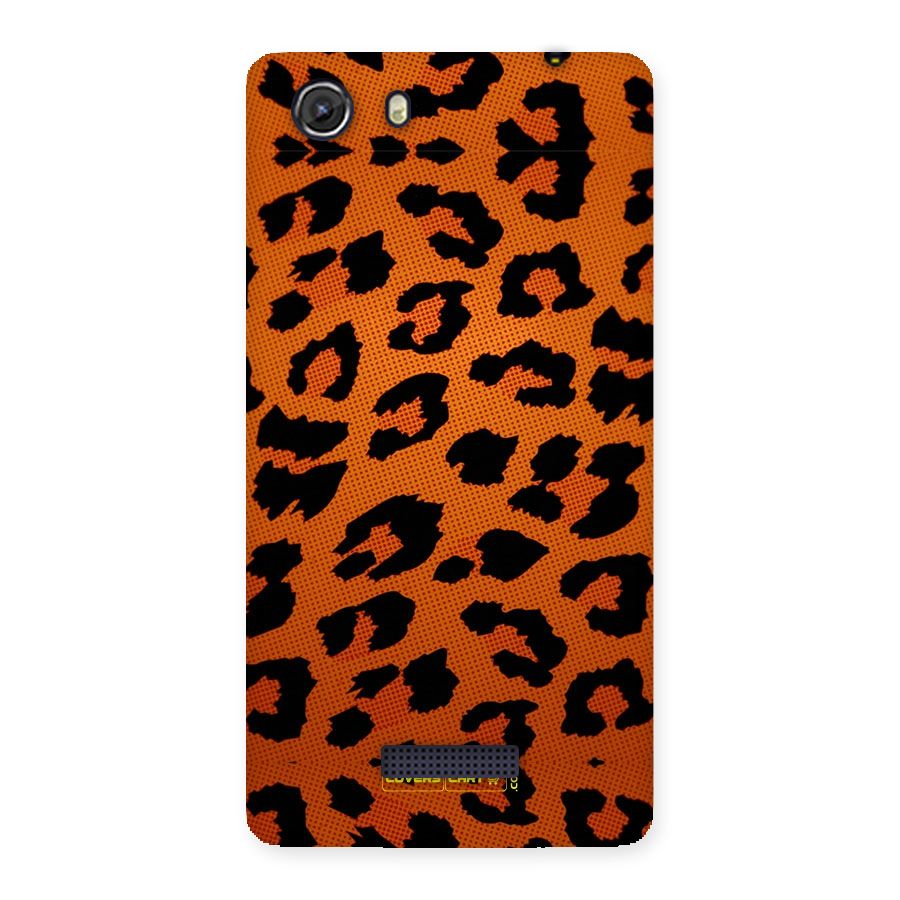 Leopard Back Case for Micromax Unite 3