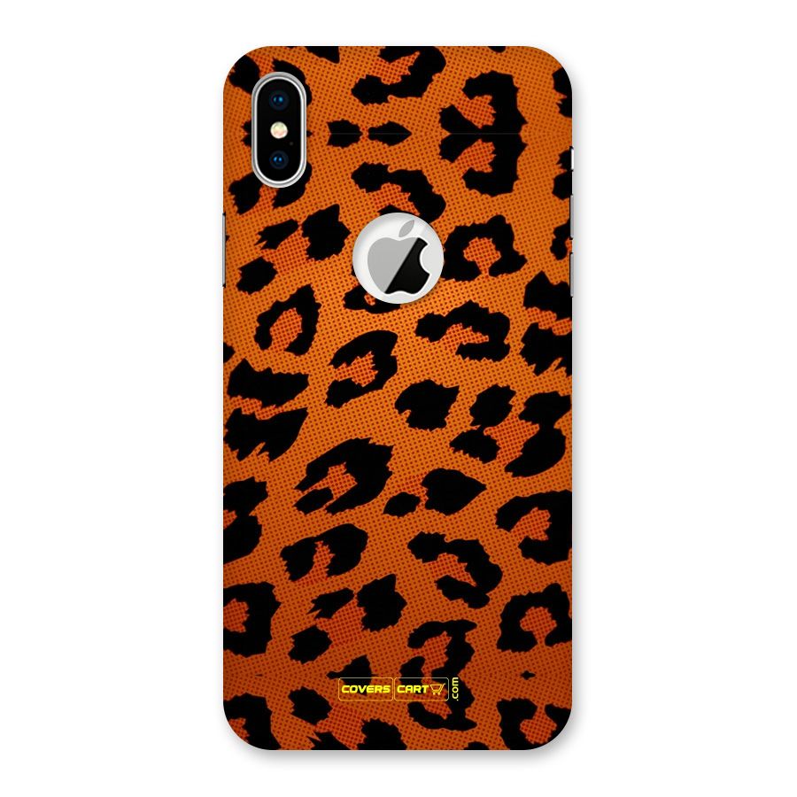 Leopard Back Case for iPhone XS Logo Cut