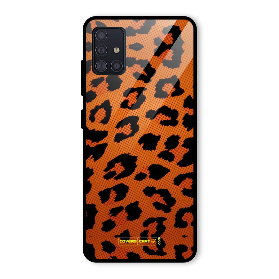 Leopard Glass Back Case for Galaxy A51