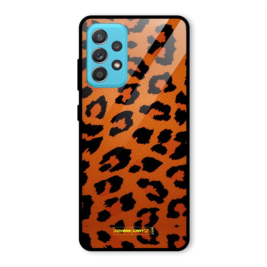 Leopard Glass Back Case for Galaxy A52
