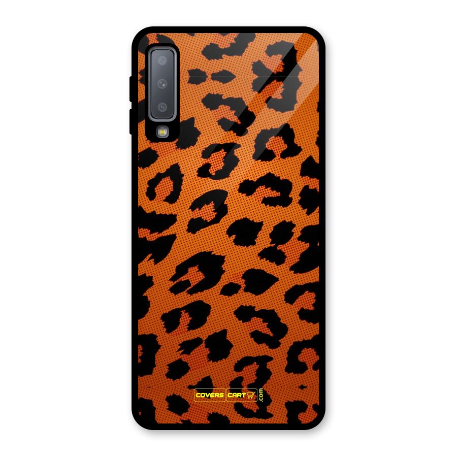 Leopard Glass Back Case for Galaxy A7 (2018)