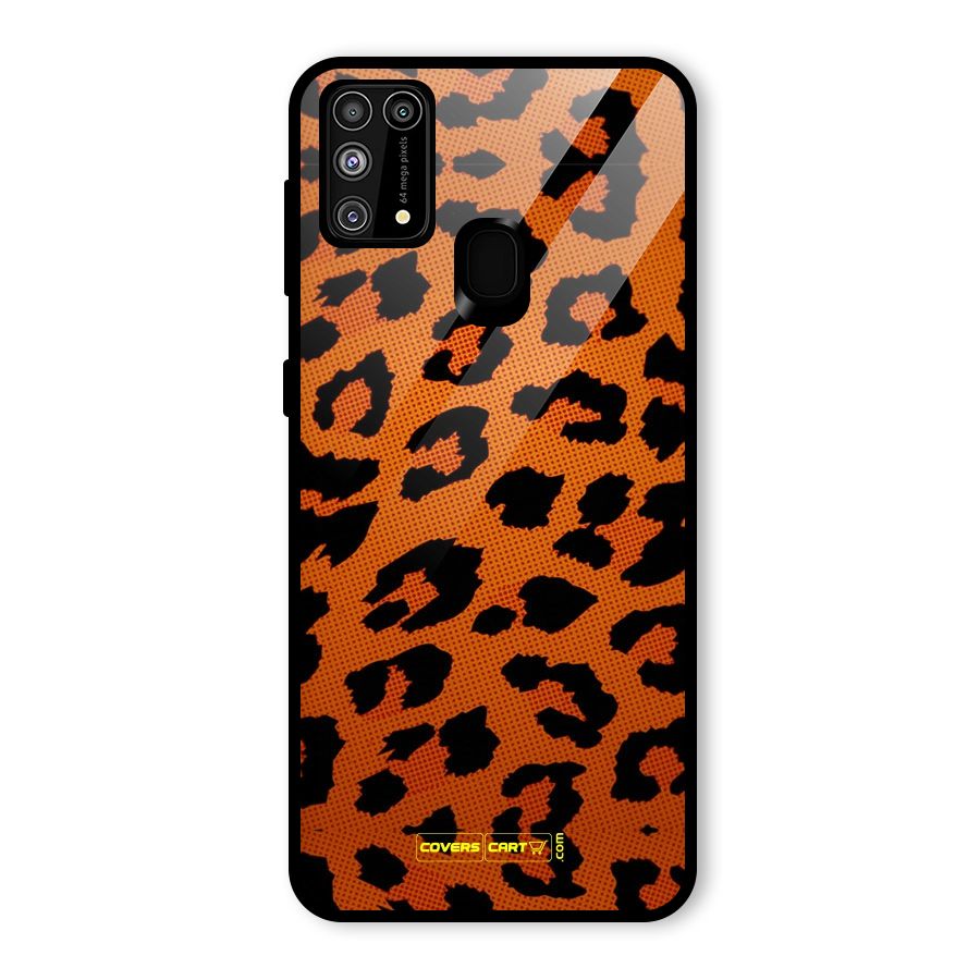 Leopard Glass Back Case for Galaxy F41