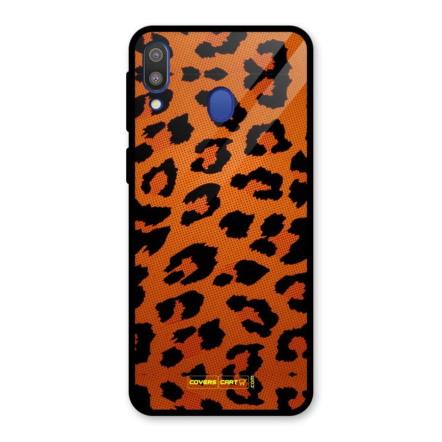 Leopard Glass Back Case for Galaxy M20