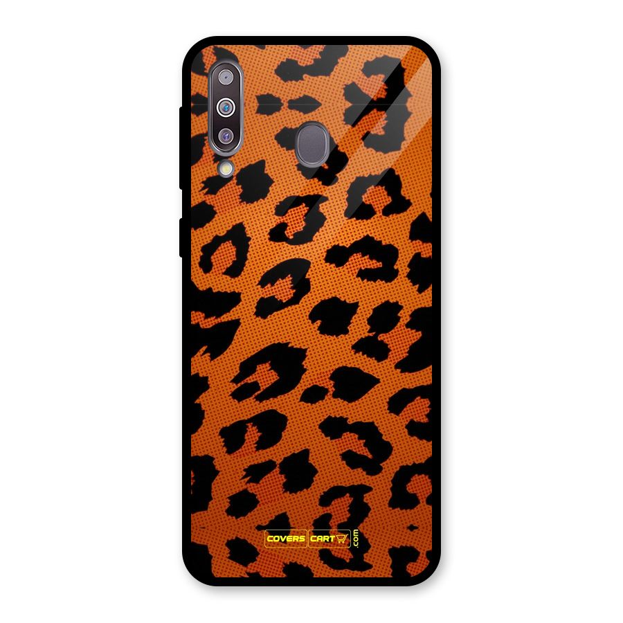Leopard Glass Back Case for Galaxy M30