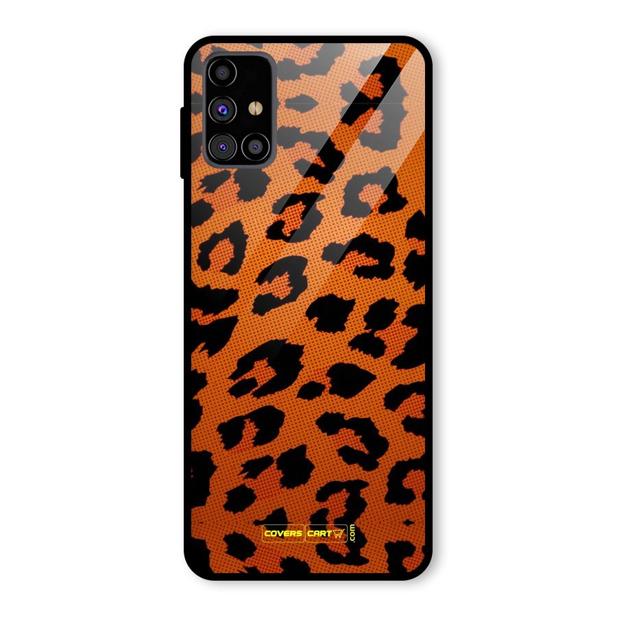 Leopard Glass Back Case for Galaxy M31s