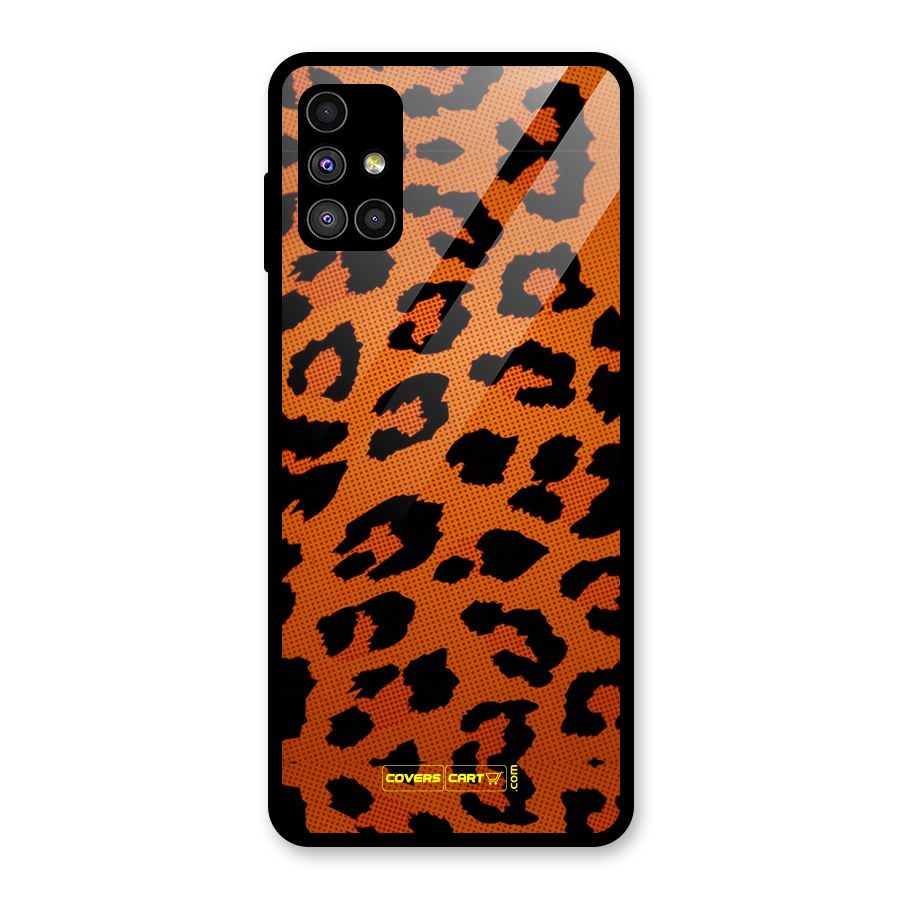 Leopard Glass Back Case for Galaxy M51