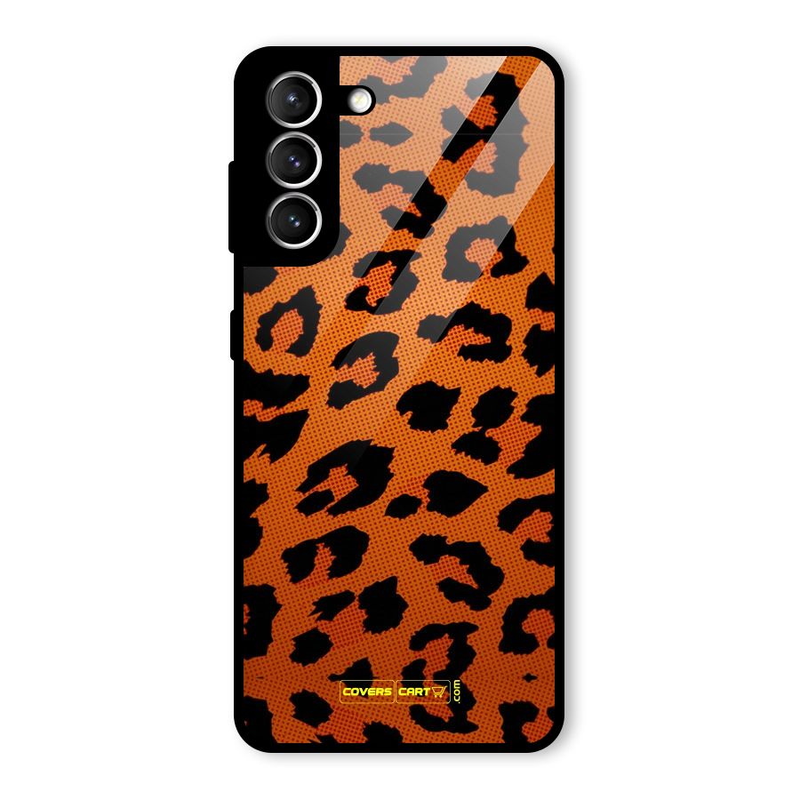 Leopard Glass Back Case for Galaxy S21 5G