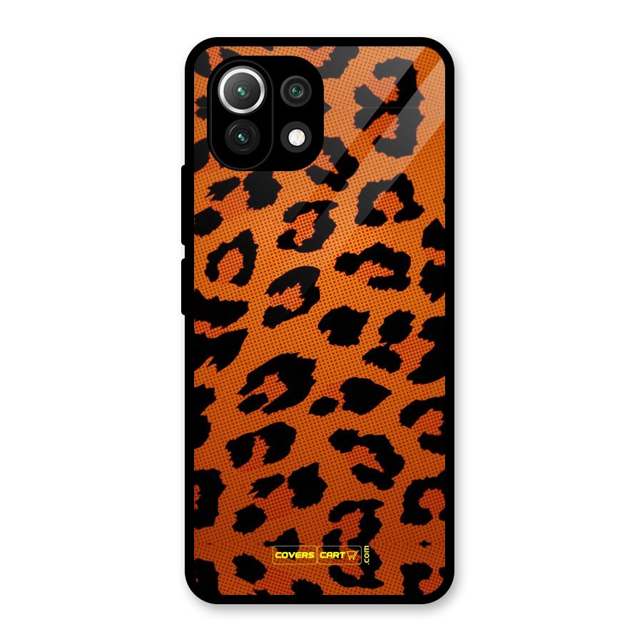 Leopard Glass Back Case for Mi 11 Lite NE 5G