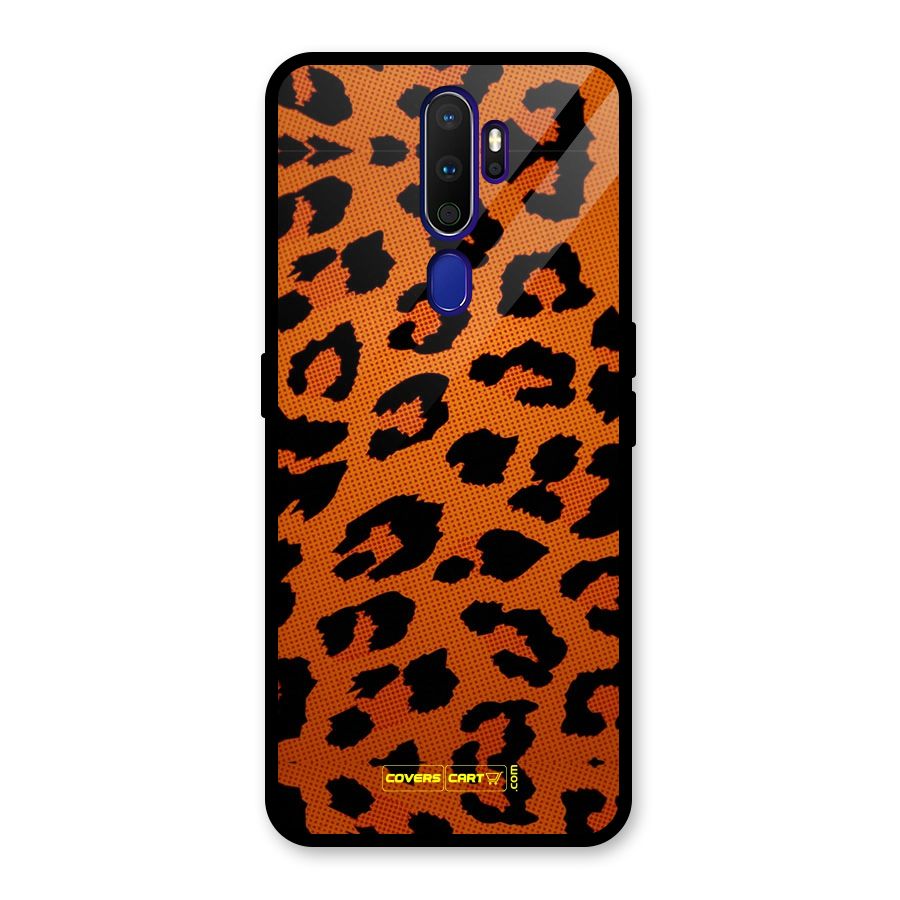 Leopard Glass Back Case for Oppo A9 (2020)
