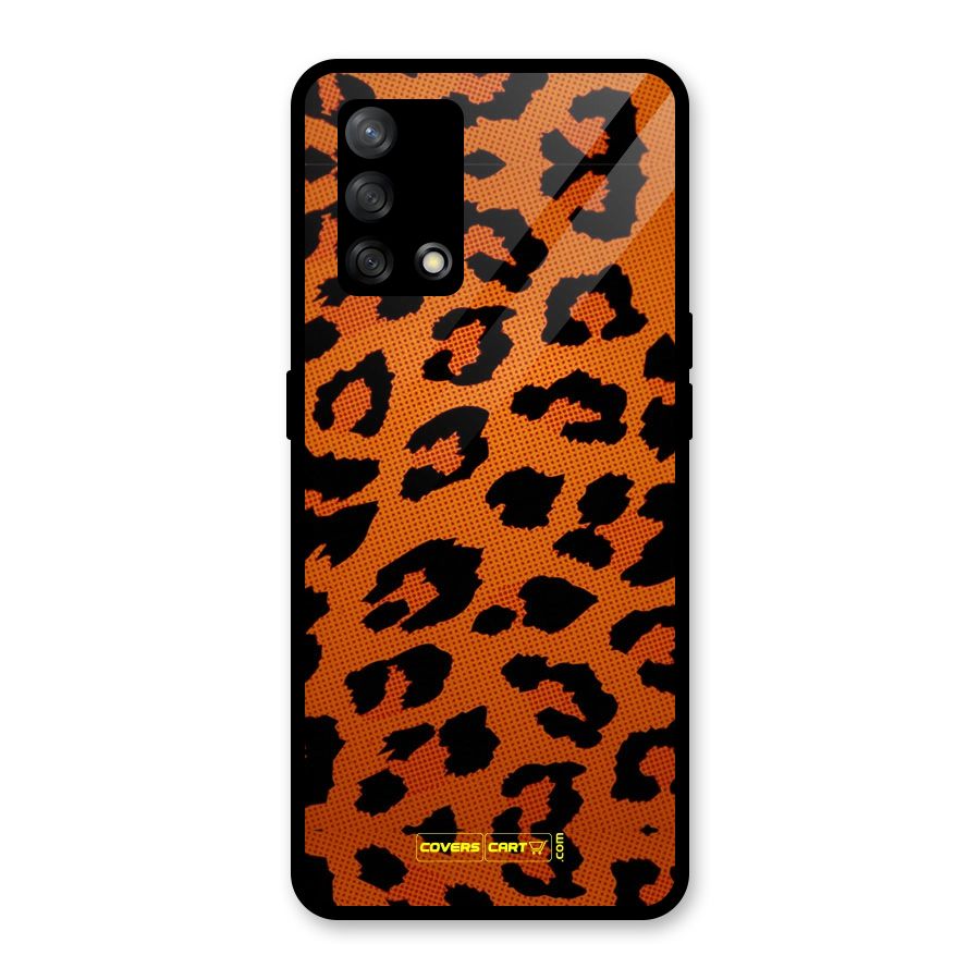 Leopard Glass Back Case for Oppo F19