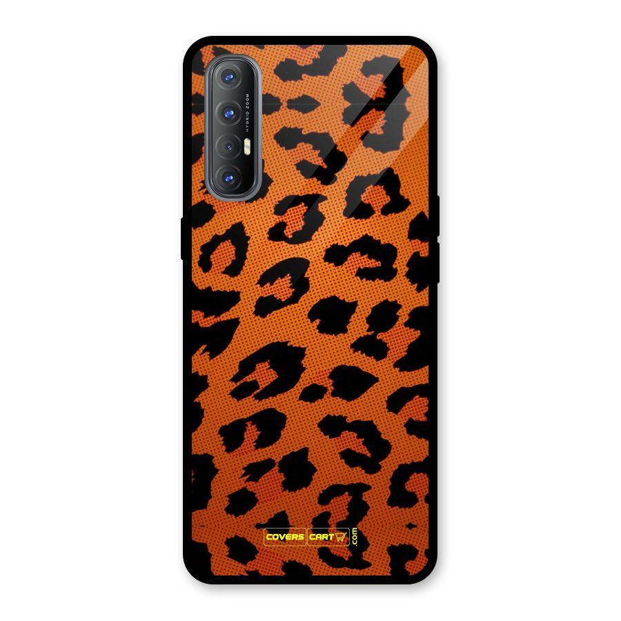 Leopard Glass Back Case for Oppo Reno3 Pro