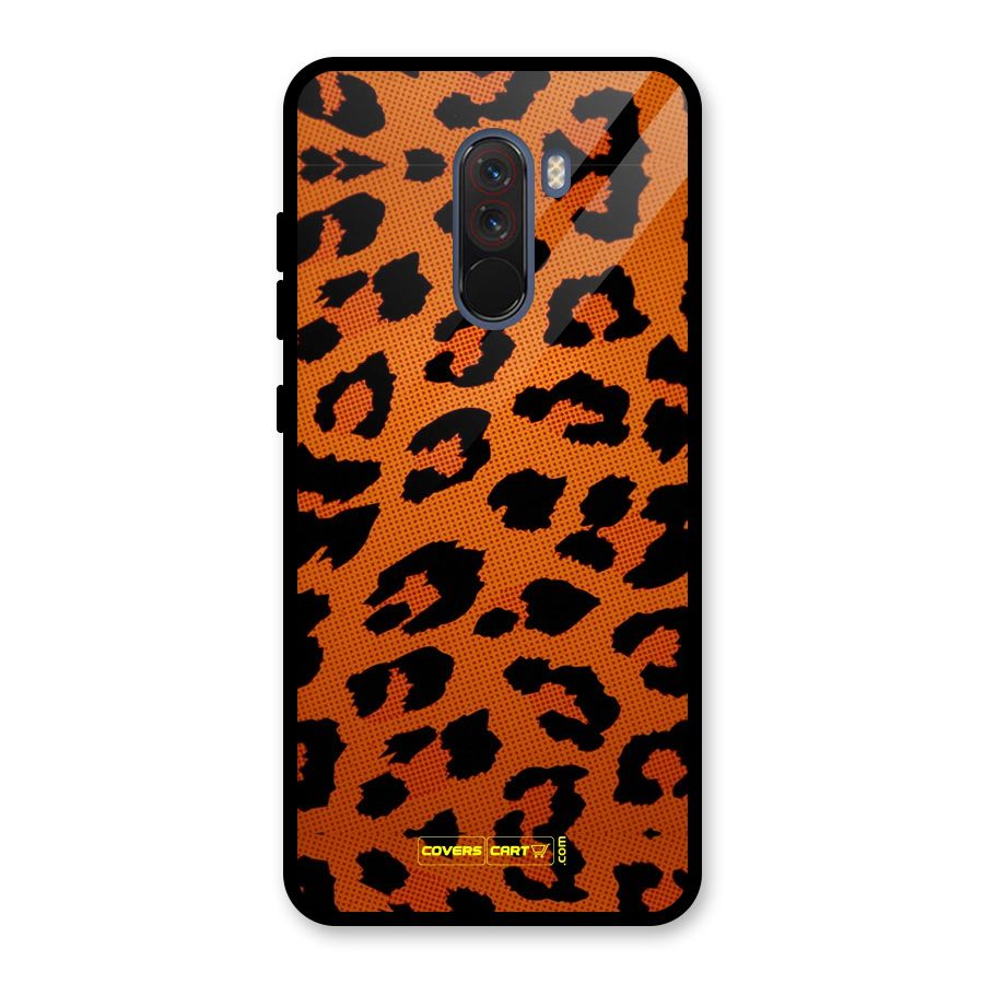 Leopard Glass Back Case for Poco F1