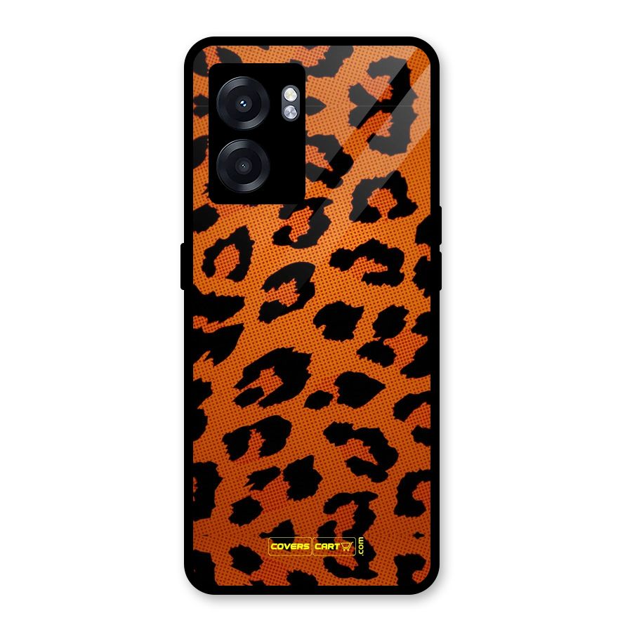 Leopard Glass Back Case for Realme Narzo 50 5G
