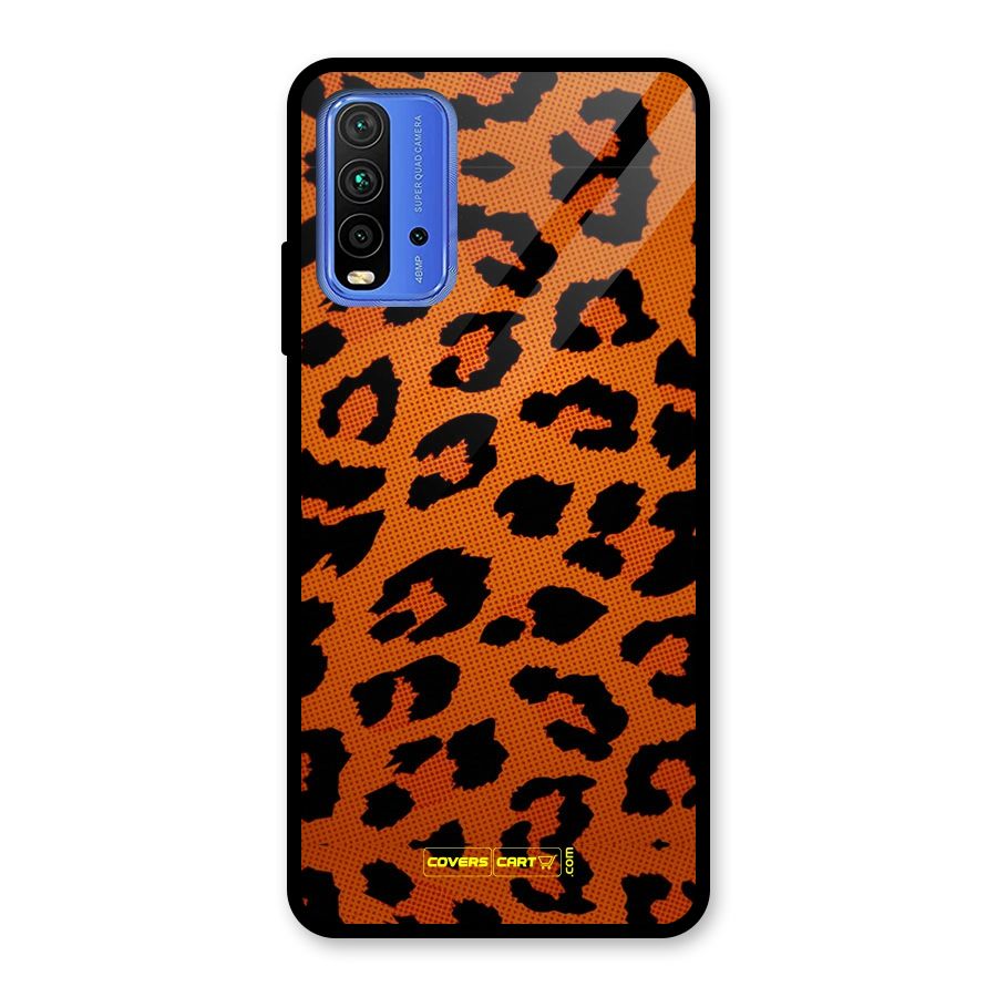 Leopard Glass Back Case for Redmi 9 Power