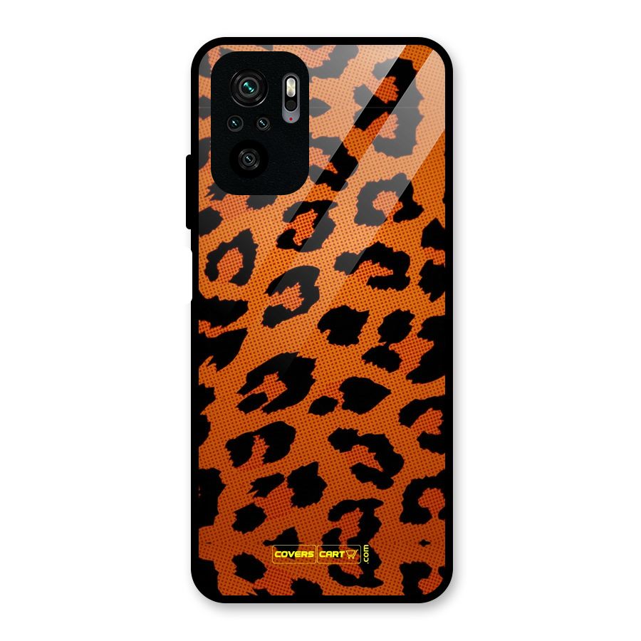 Leopard Glass Back Case for Redmi Note 10S