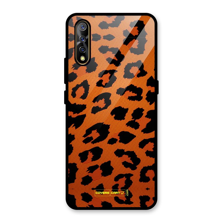 Leopard Glass Back Case for Vivo S1