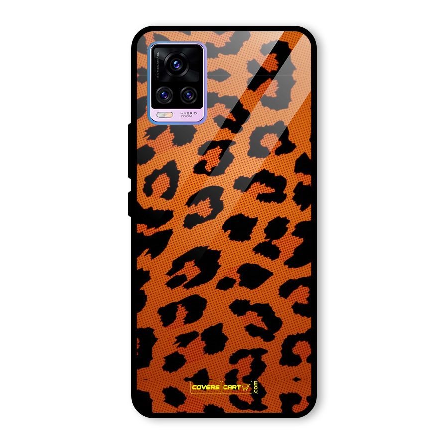 Leopard Glass Back Case for Vivo V20 Pro