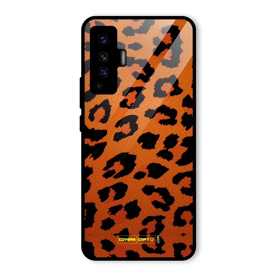Leopard Glass Back Case for Vivo X50