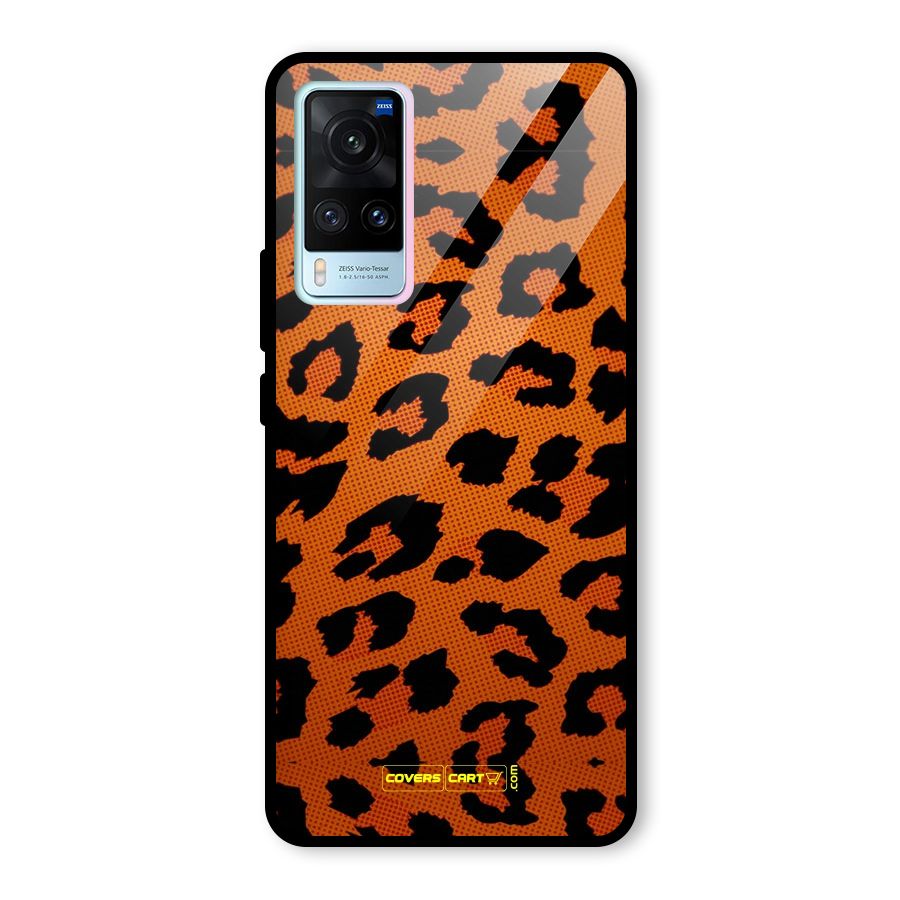 Leopard Glass Back Case for Vivo X60