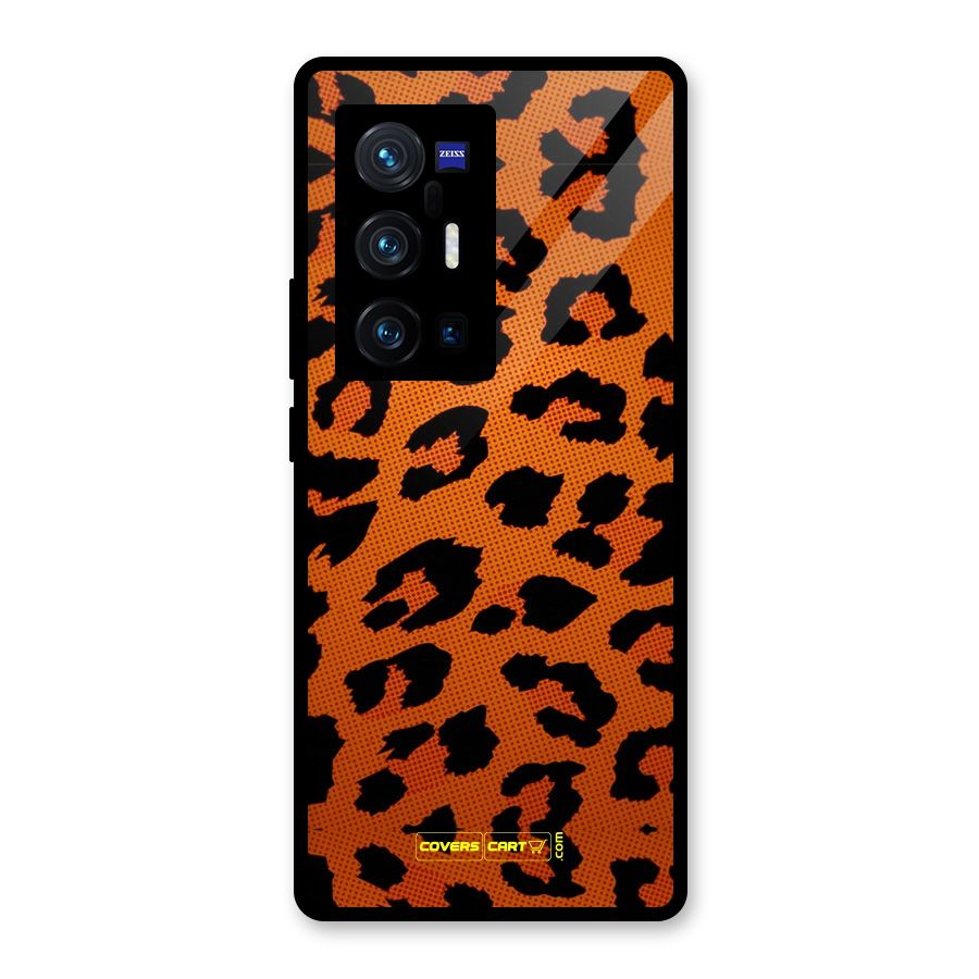 Leopard Glass Back Case for Vivo X70 Pro Plus