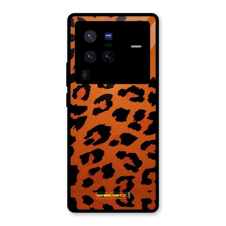 Leopard Glass Back Case for Vivo X80 Pro