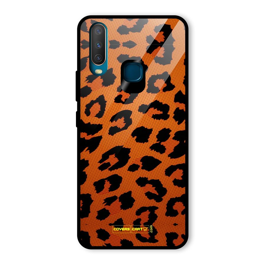 Leopard Glass Back Case for Vivo Y12