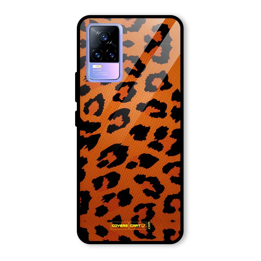 Leopard Glass Back Case for Vivo Y73
