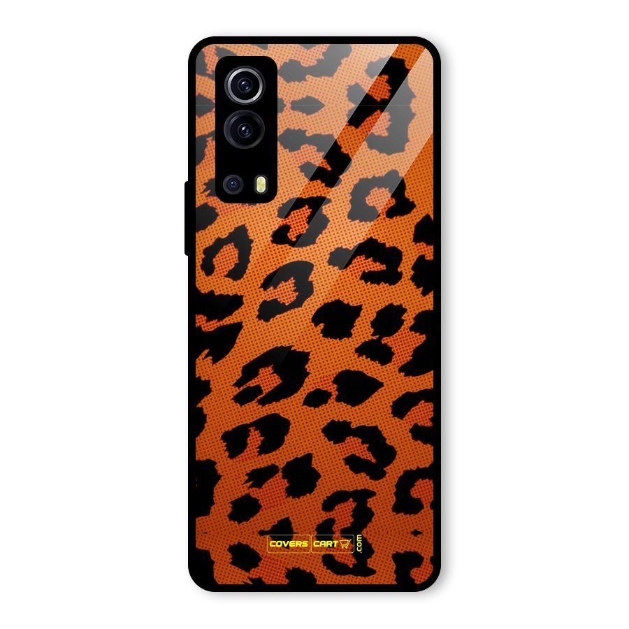 Leopard Glass Back Case for Vivo iQOO Z3